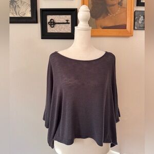 Chloe K Charcoal Knit Top